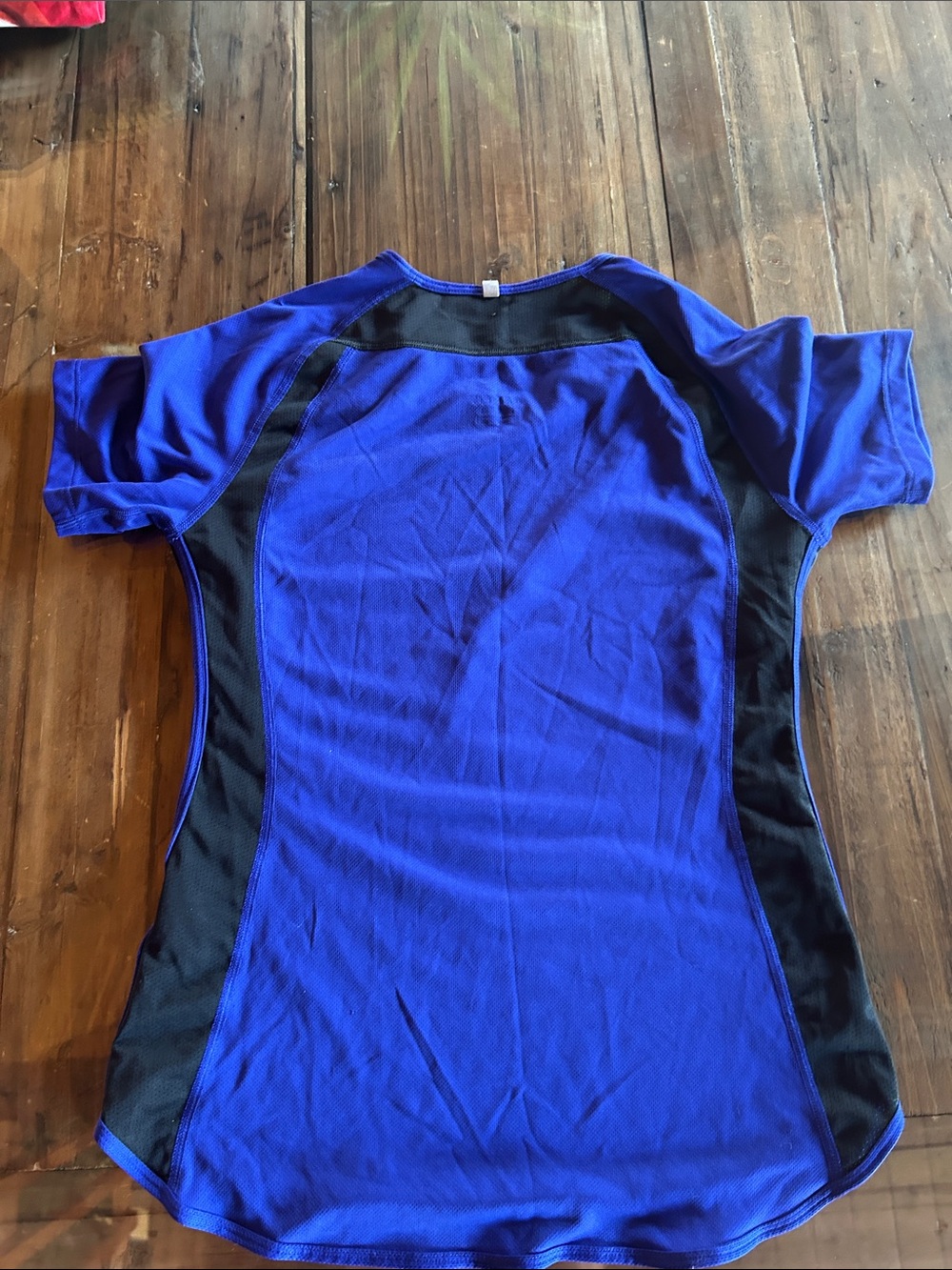 Nike Blue and Black Dri-FIT Athletic Shirt - Picture 3 of 3